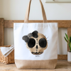 taška nákupní lebka cool s mašlí