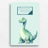 školní sešit dinosaurus