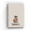 kroužkový sešit A5 laminované desky kapybara