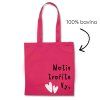 růžová taška s potiskem na míru