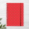 kroužkový sešit puntík červený dots