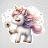 samolepka na zeď unicorn pampelišky