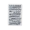 samolepky čísla a písmenka černá