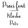 psací font