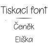 tiskací font