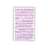 samolepky písmena a čísla fialová