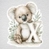 samolepka na zeď písmeno X koala