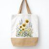 taška s jutou se slunečnicemi