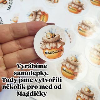 #samolepky #stickers #med #včelky #vyroba #vyrobasamolepek #nazakazku #bees #afifishop #afifi #praha #odkusu