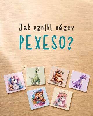 🧠 Věděli jste, odkud se vzal název pexeso? Říká se, že vznikl ze slov „Pekelně se soustřeď.“ A při hledání dvojic rychle...