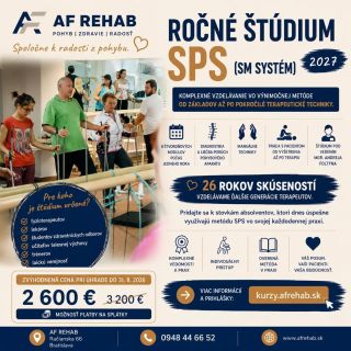 🎓 STAŇTE SA ŠPECIALISTOM NA METÓDU SPS (SM SYSTÉM) Ročné štúdium SPS 2027 je otvorené! Chcete svojim pacientom ponúknuť...