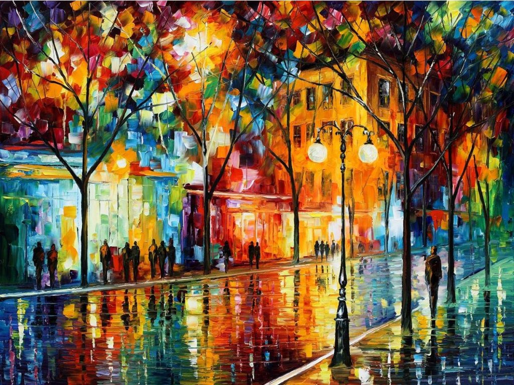 THE COLORFUL TEARS OF THE FALL - Barevné slzy - reprodukce Leonida Afremova