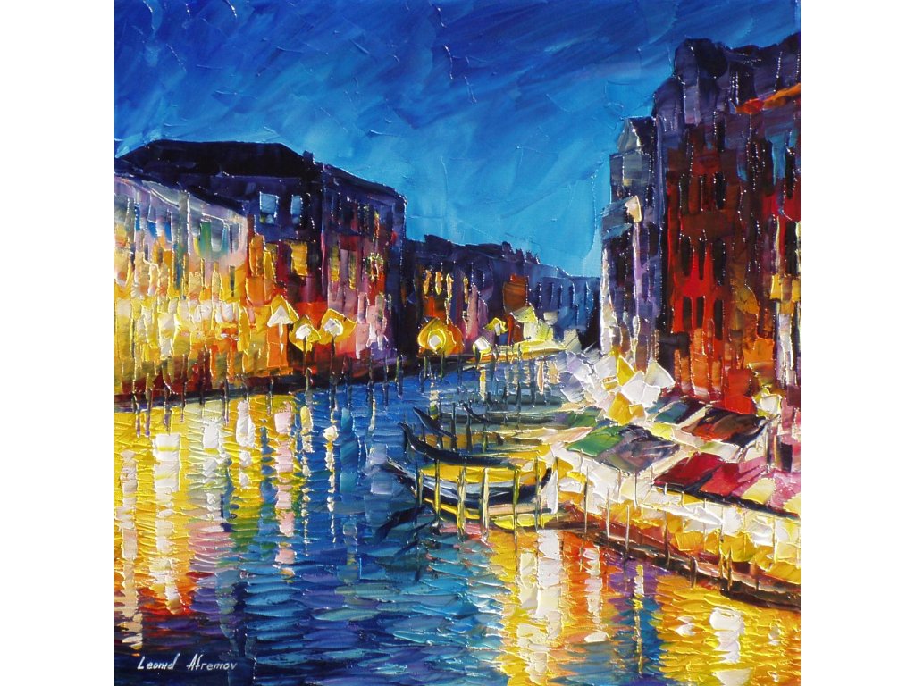 VENICE IN COLOR - Barevné Benátky - reprodukce Leonida Afremova