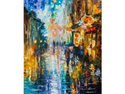 MORNING FULL OF RAIN - replika Leonida Afremova