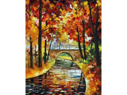 OCTOBER´S CANAL - Podzimní most - reprodukce Leonida Afremova