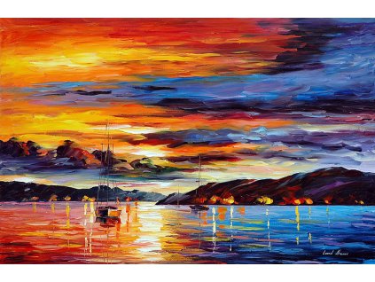 PINK SUNSET - Červánky - reprodukce Leonida Afremova