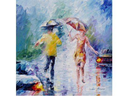 WASHED BY THE RAIN - Dešťová koupel - reprodukce Leonida Afremova