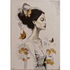 Dáma s motýli 50x70