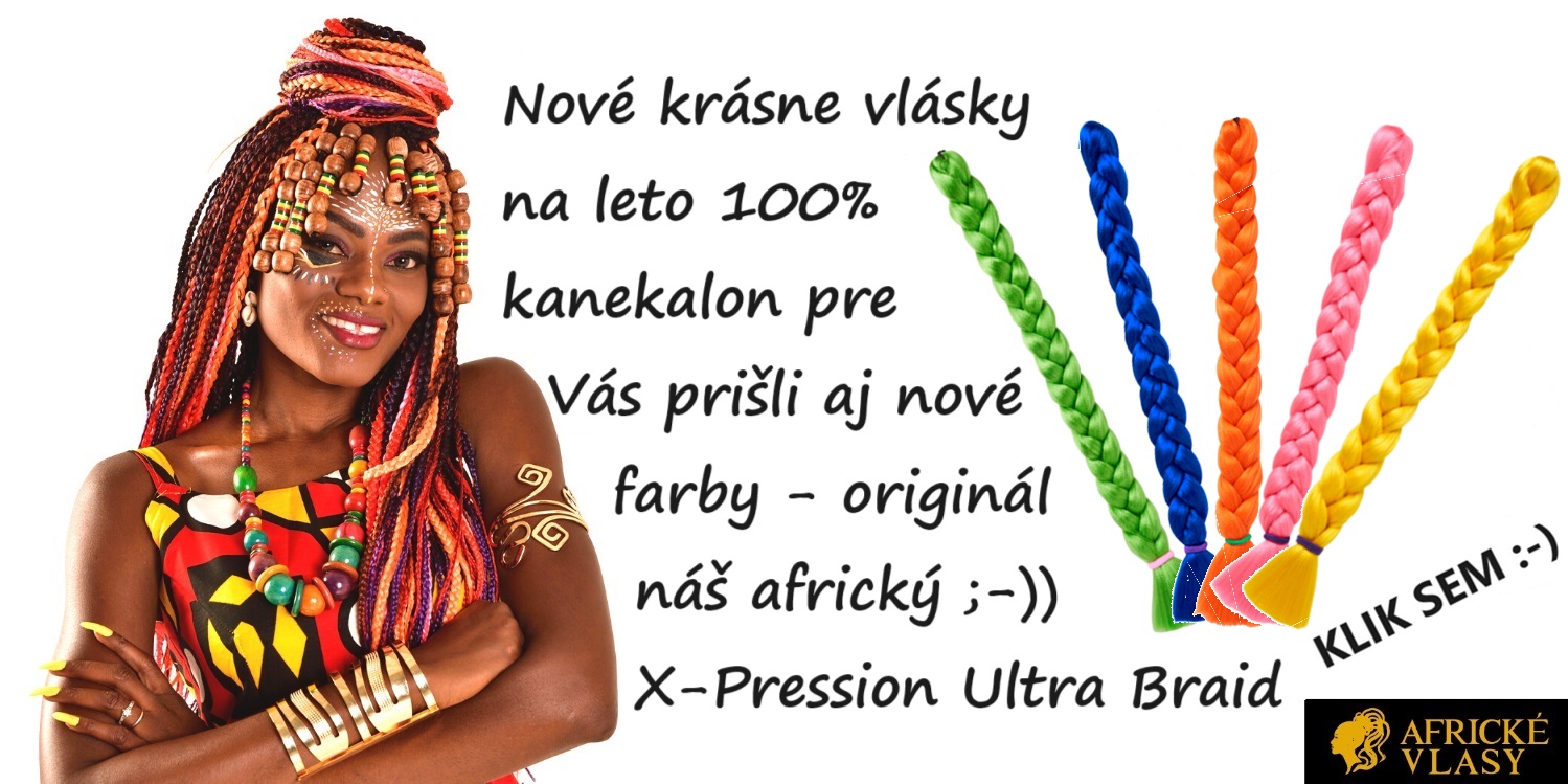 X-Pression Ultra Braid 100% kanekalon na braiding nové farby