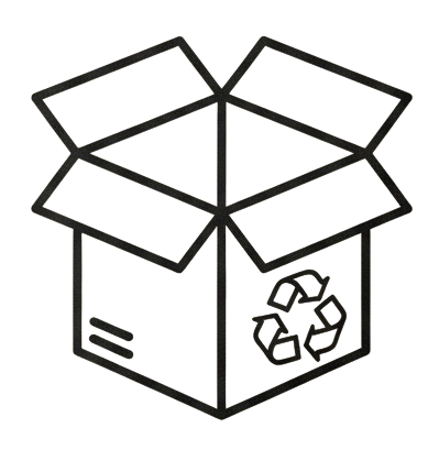 Rozmýšľame ekologicky a zeleno, používame krabice a výplňový materiál z druhej ruky