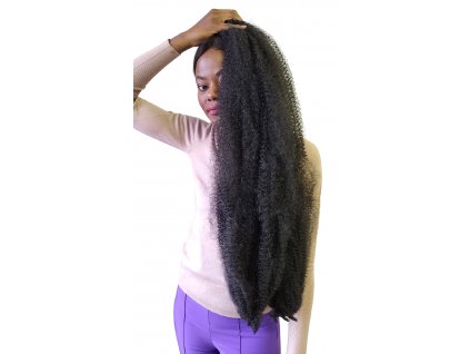 Afro-Spring Kinky čierny #1B Kanekalon