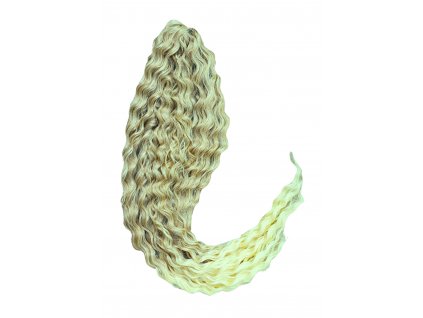 Ariel brčky TL/62 tmavý blond-svetlý blond ombré 75cm Crochet Braids kučery