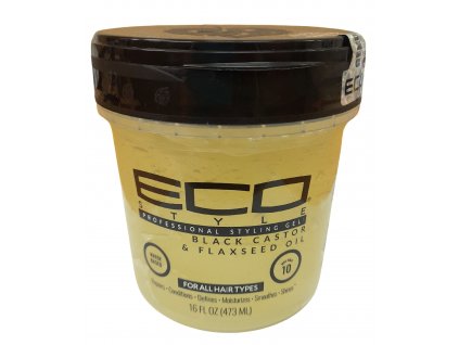 Ecogel Black Castor&Flaxseed oil 16oz bledozlty