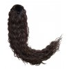 Kučeravý príčesok Water tmavo hnedý #6 vysoký cop