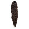 Kučeravý príčesok Water tmavo hnedý #6 vysoký cop