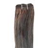 Rovné vlasy #4/613 tmavá hnedá-svetlý blond melír 70cm na našívanie