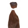 Rovné vlasy #12 hnedá 70cm na našívanie