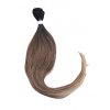 Rovné vlasy #1/33/27 čierna-hnedá-blond ombré 70cm na našívanie
