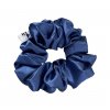 Gumička Scrunchie saténová Classic tmavomodrá