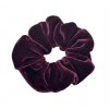 Gumička Scrunchie zamatová Classic tmavá bordová