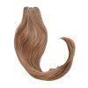 Rovné vlasy #4/27/30 tmavá hnedá-hnedá-blond melír 70cm na našívanie