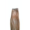 Rovné vlasy #33/30/613 tmavá hnedá-hnedá-svetlý blond melír 70cm na našívanie
