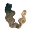 Vlnité česateľné T1B/108 čierna-tmavá blond-blond ombré 60cm Brazilian Wave