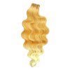 Vlnité česateľné T27/613 blond-svetlá blond ombré 60cm Brazilian Wave