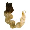 Vlnité česateľné T4/27/613 tmavá hnedá-blond-svetlá blond ombré 60cm Brazilian Wave