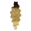 Vlnité česateľné T4/27/613 tmavá hnedá-blond-svetlá blond ombré 60cm Brazilian Wave