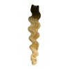 Vlnité česateľné T4/27/613 tmavá hnedá-blond-svetlá blond ombré 60cm Brazilian Wave
