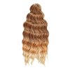 Anna vlnité T042 hnedá-blond-svetlá blond ombré 65cm brčky Crochet Braids