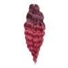 Anna vlnité T-BG tmavá bordová-bordová ombré 65cm brčky Crochet Braids