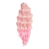 Anna vlnité T-Pink ružová-svetlá ružová ombré 65cm brčky Crochet Braids