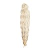 Anna vlnité 56C biela blond 65cm brčky Crochet Braids