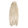 Ariel brčky T16/56 biela blond-svetlá sivá ombré 55cm Crochet Braids kučery