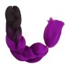 Jumbo Braids B26 čierna-tmavá fialová ombré kanekalon