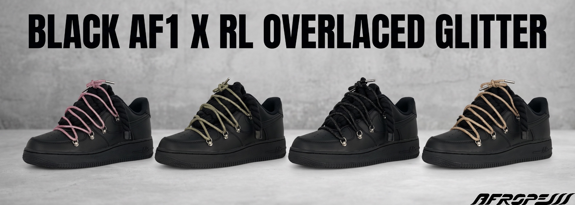 BLACK AF1 X GLITTERS - počítač