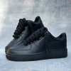 AF1 X ROPE LACES "All black"