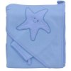 Froté ručník - Scarlett hvězda s kapucí - modrá